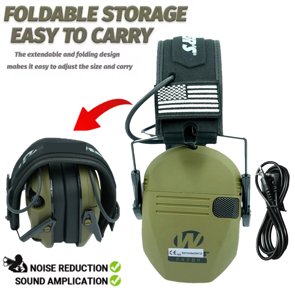 Earmuffs Foldable - Protective earmug,ultra-thin electronic foldable storage hearing