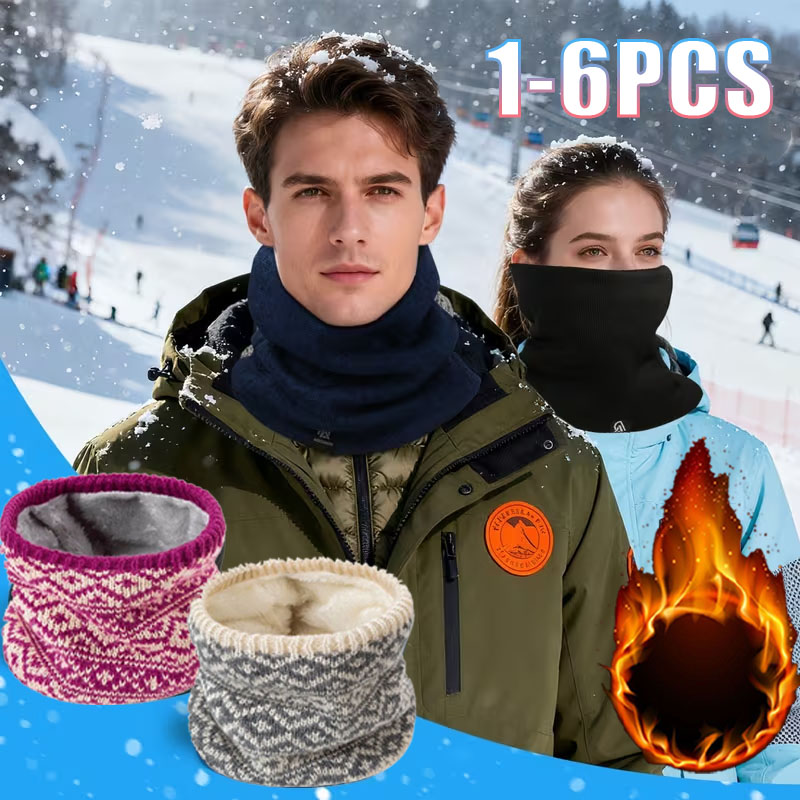 1-6PCS Winter Knit Neck Gaiter - đánh giá và giá Neck Gaiter Fleece