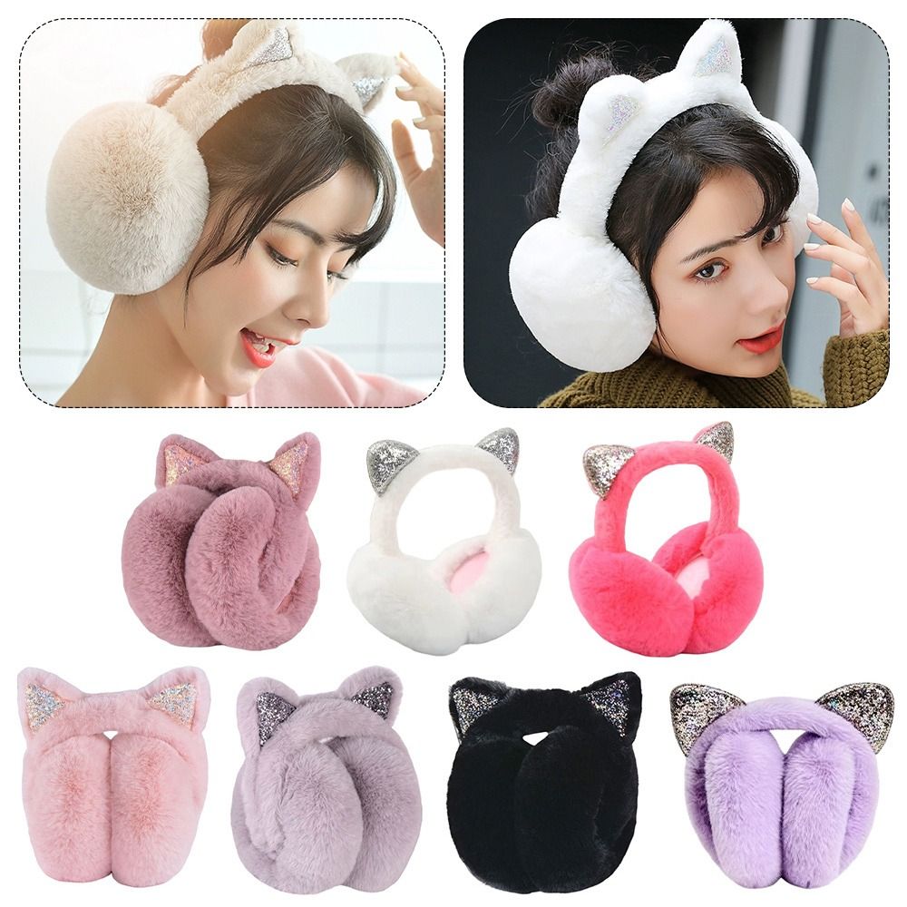Cute Rabbit Design Animal Ear  - đánh giá và giá Earmuffs Foldable