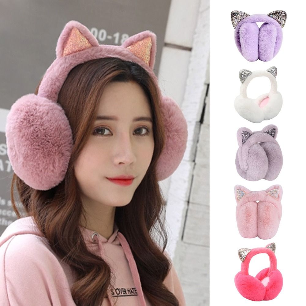 Cute Rabbit Design Animal Ear  - đánh giá và giá Earmuffs Foldable