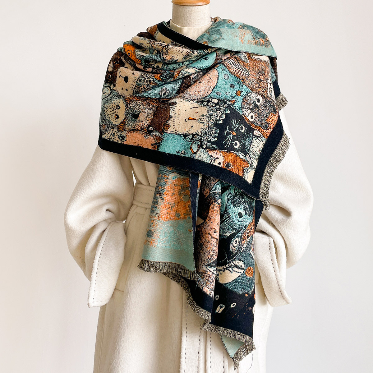 Women Imitation Cashmere Scarf - đánh giá và giá Cashmere Pashmina Wrap