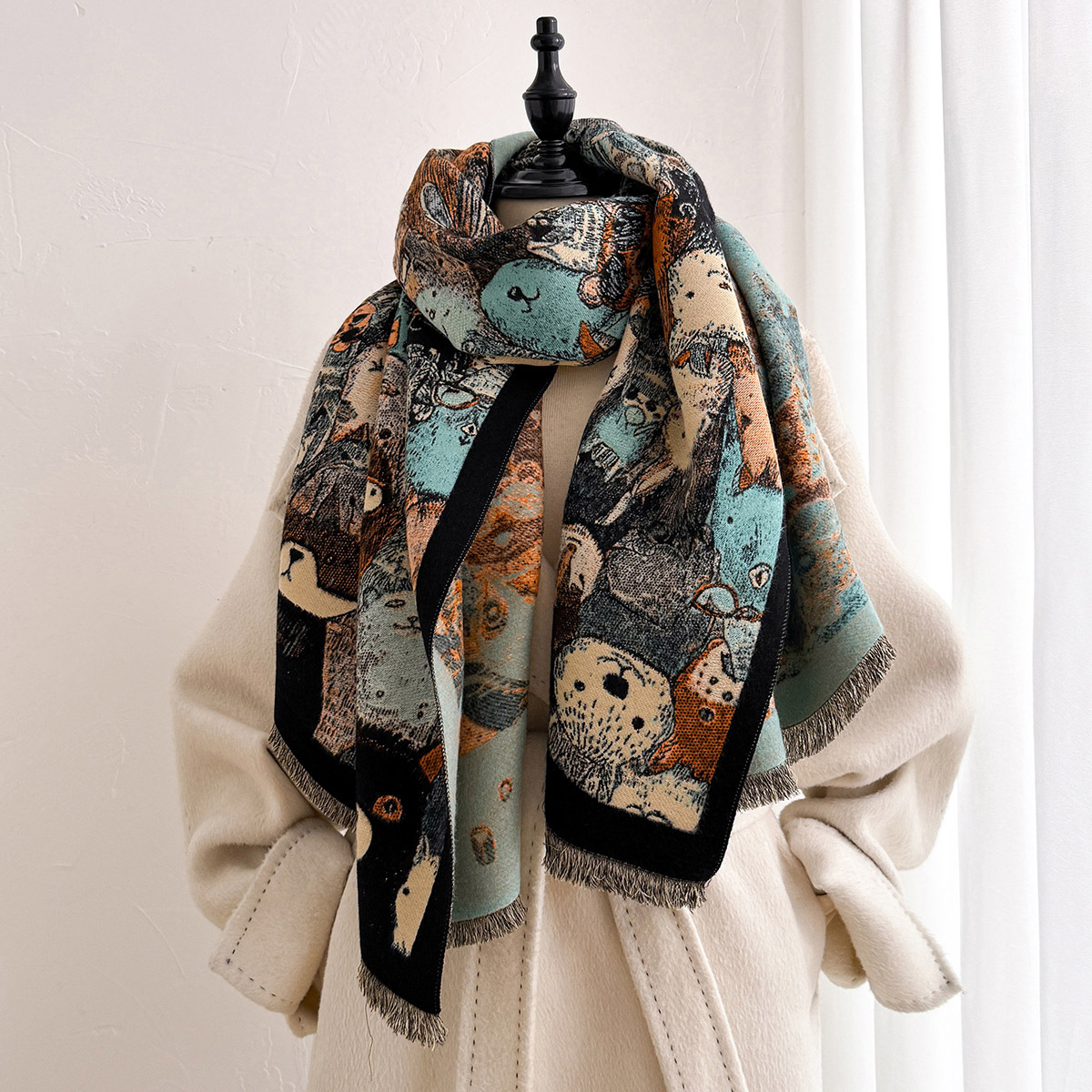 Women Imitation Cashmere Scarf - đánh giá và giá Cashmere Pashmina Wrap