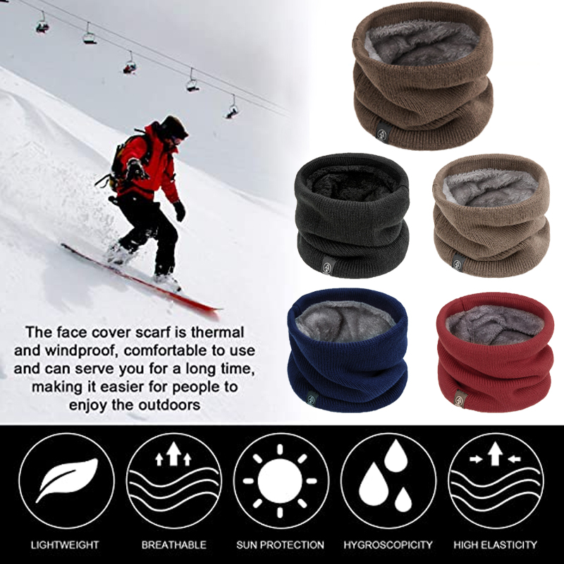 Winter Neck Warmer Double Laye - đánh giá và giá Neck Gaiter Fleece