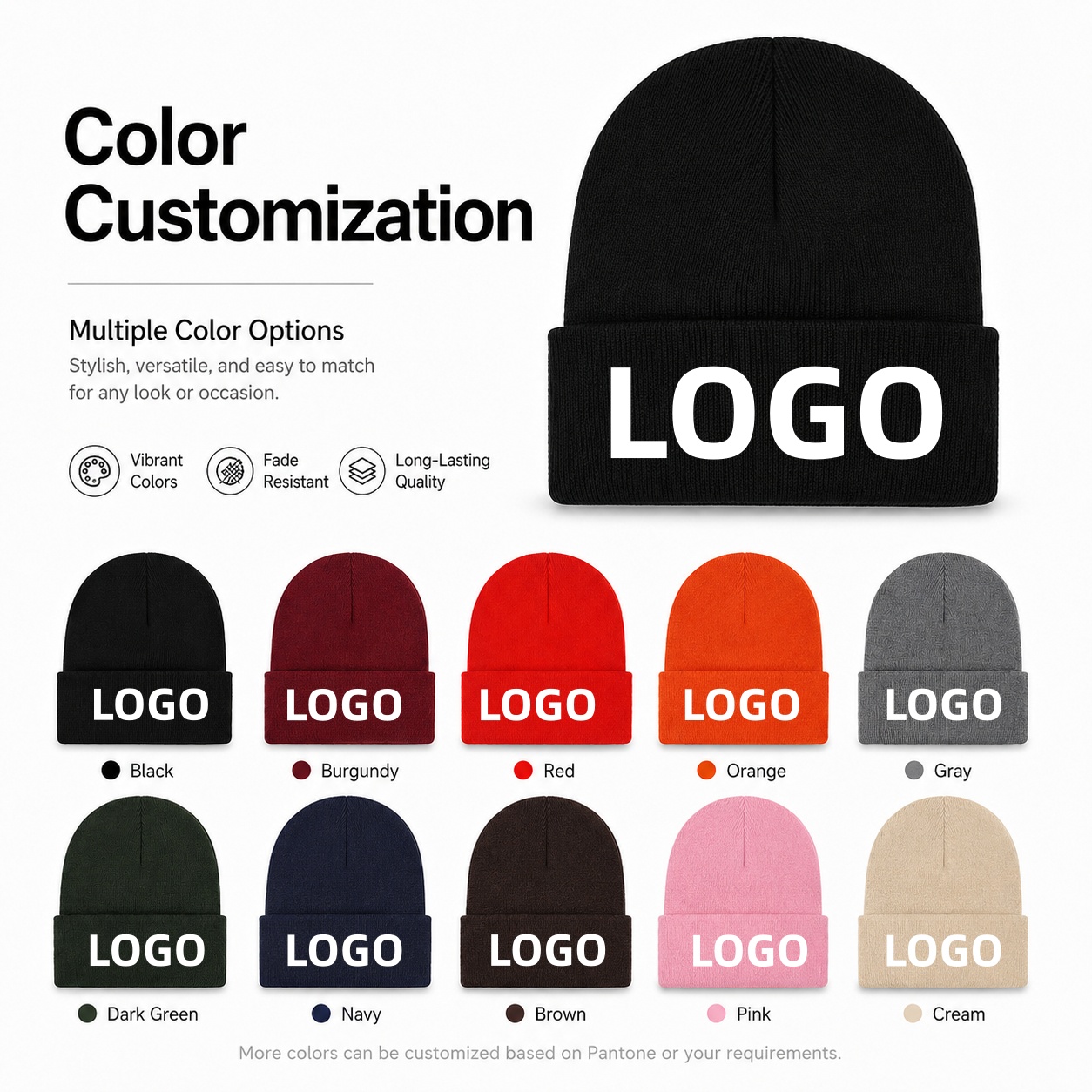 Custom Logo Knitted Beanie Hat - đánh giá và giá Knit Beanie Hat Warm