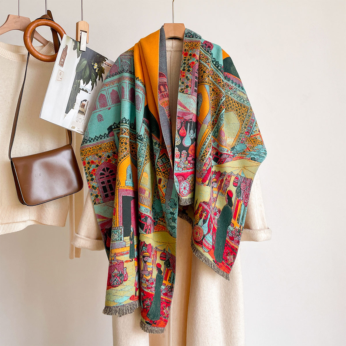 Women Imitation Cashmere Scarf - đánh giá và giá Cashmere Pashmina Wrap