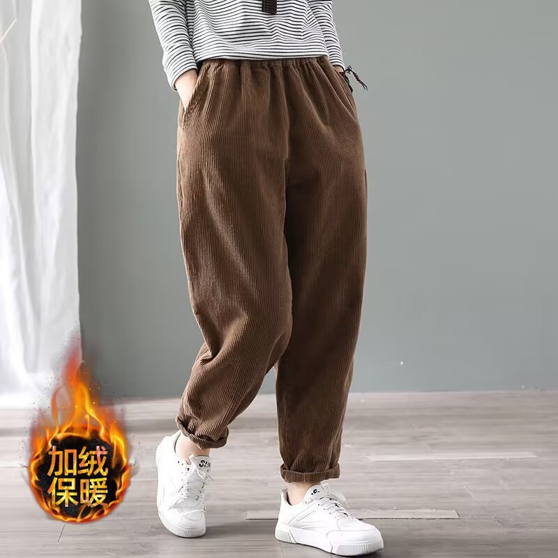 Women Corduroy Harem Pants Ela - đánh giá và giá Corduroy Pant Warm
